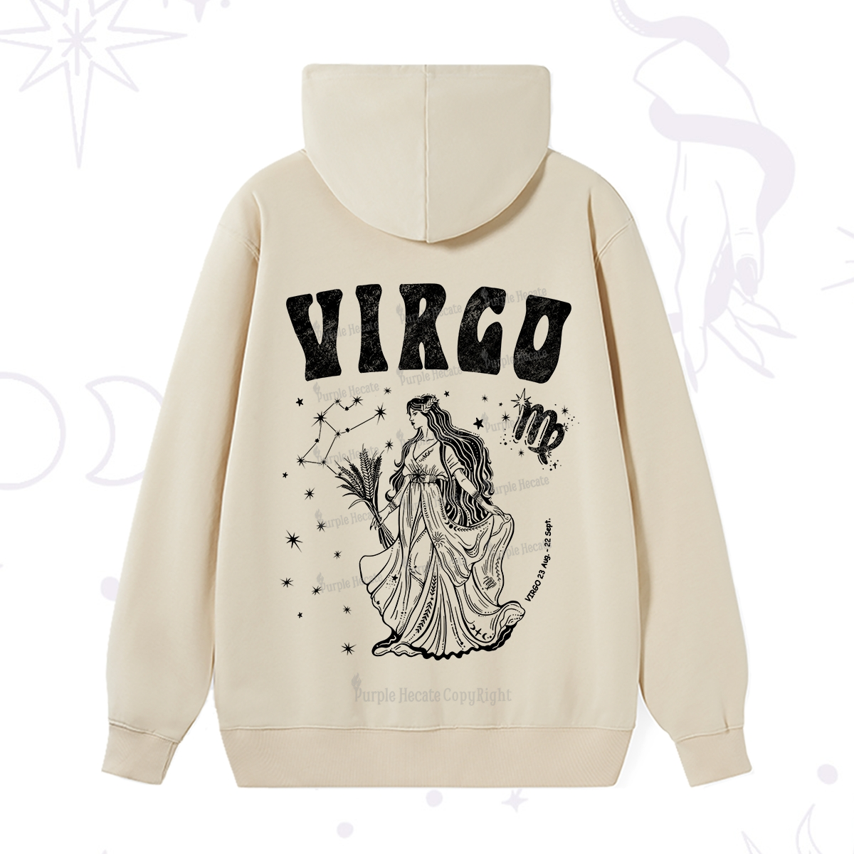 Purplehecate Virgo Starshine Zodiac Hoodie