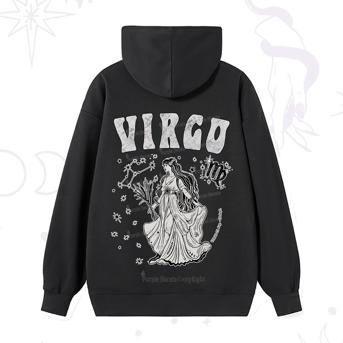 Purplehecate Virgo Starshine Zodiac Hoodie