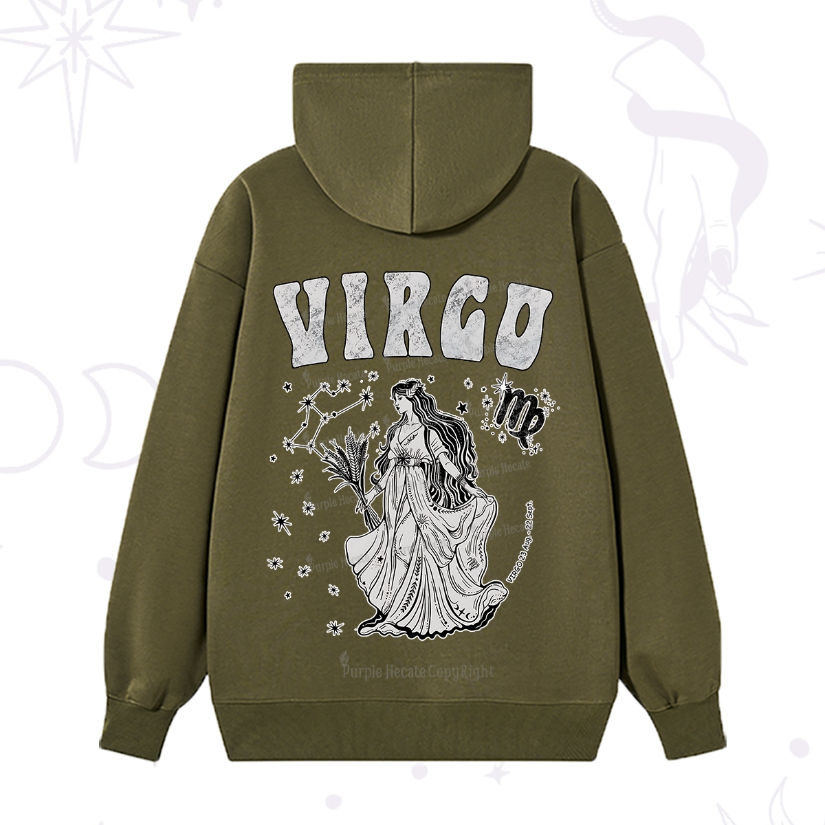 Purplehecate Virgo Starshine Zodiac Hoodie