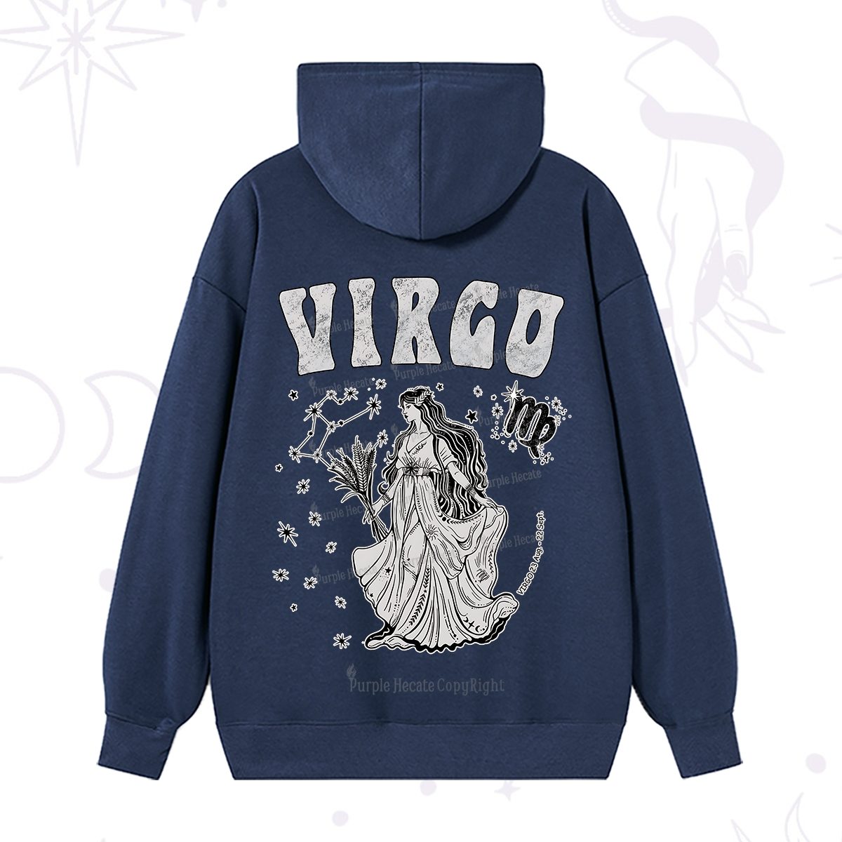 Purplehecate Virgo Starshine Zodiac Hoodie