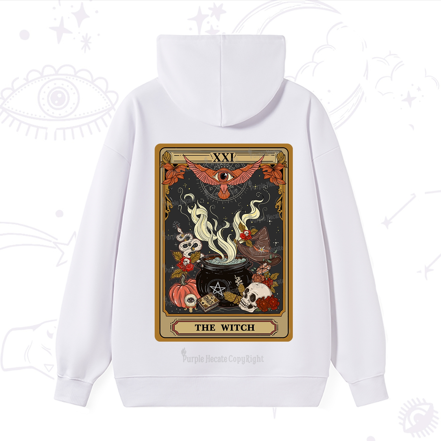 Purplehecate The Witch Magical Tarot Hoodie
