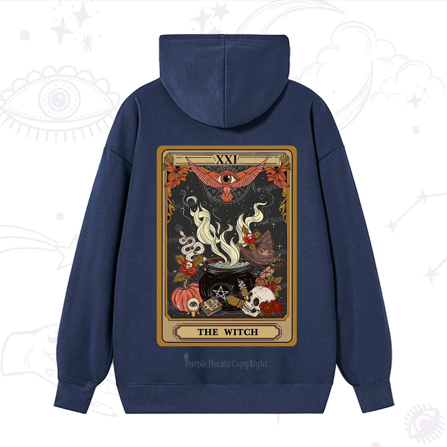 Purplehecate The Witch Magical Tarot Hoodie