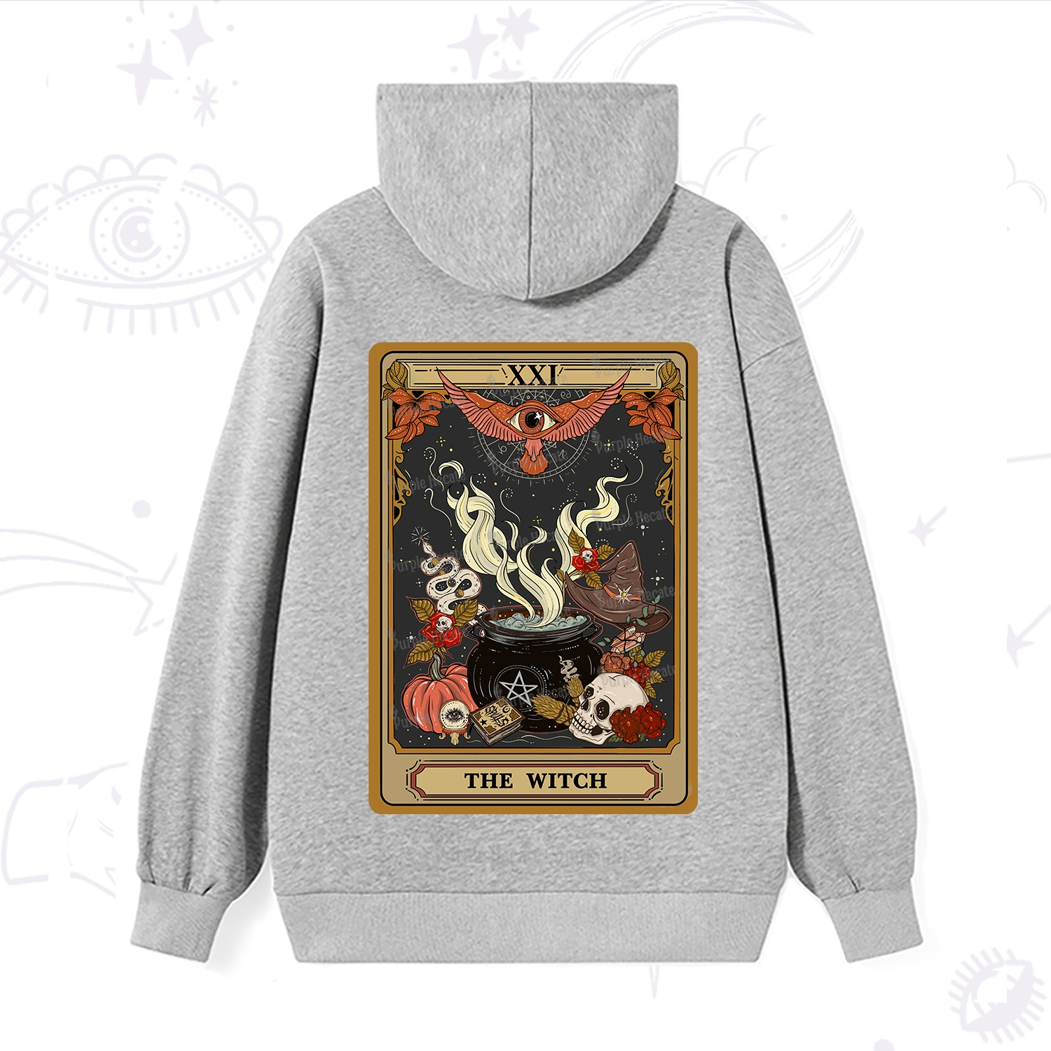 Purplehecate The Witch Magical Tarot Hoodie