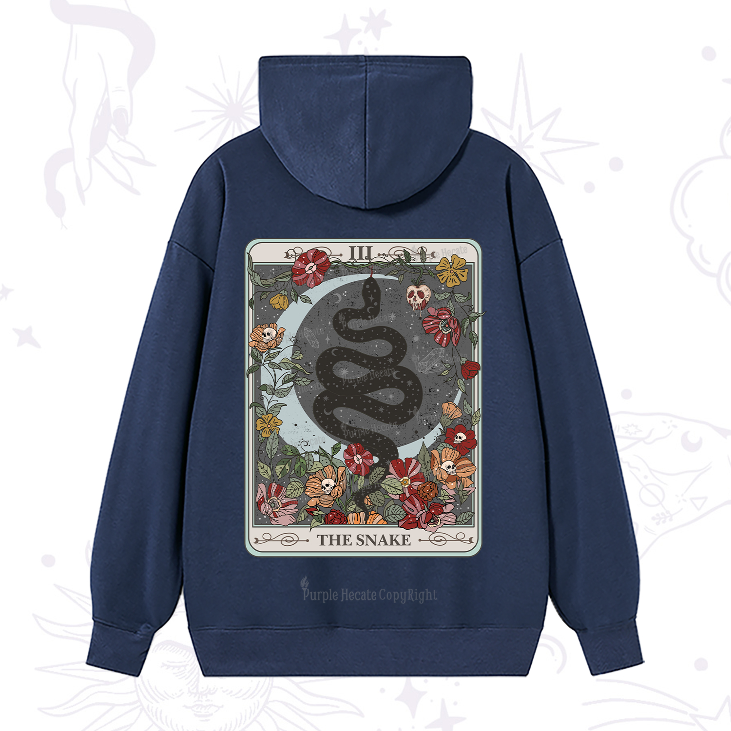 Purplehecate The Snake Tarot Hoodie