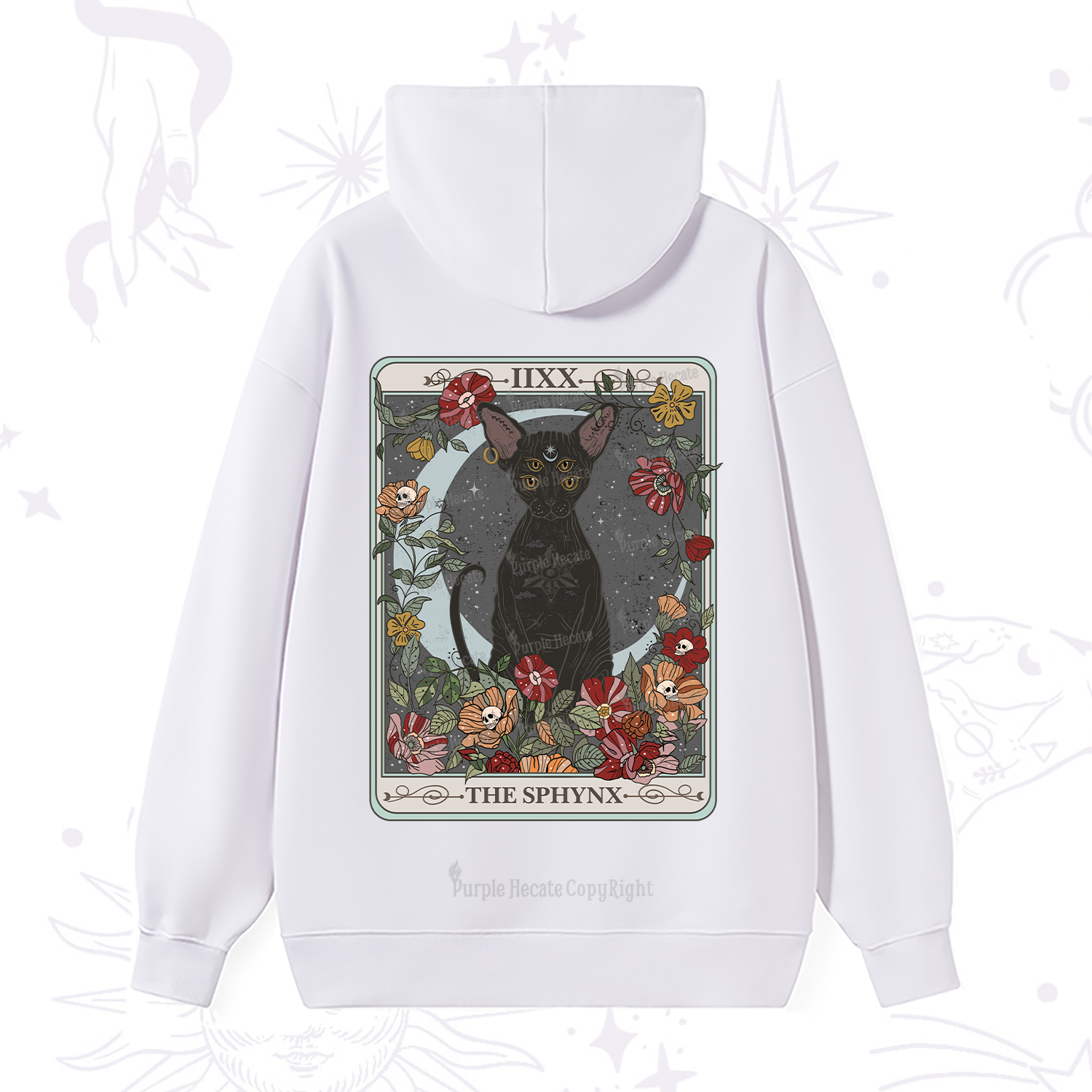 Purplehecate The Sphynx Tarot Hoodie