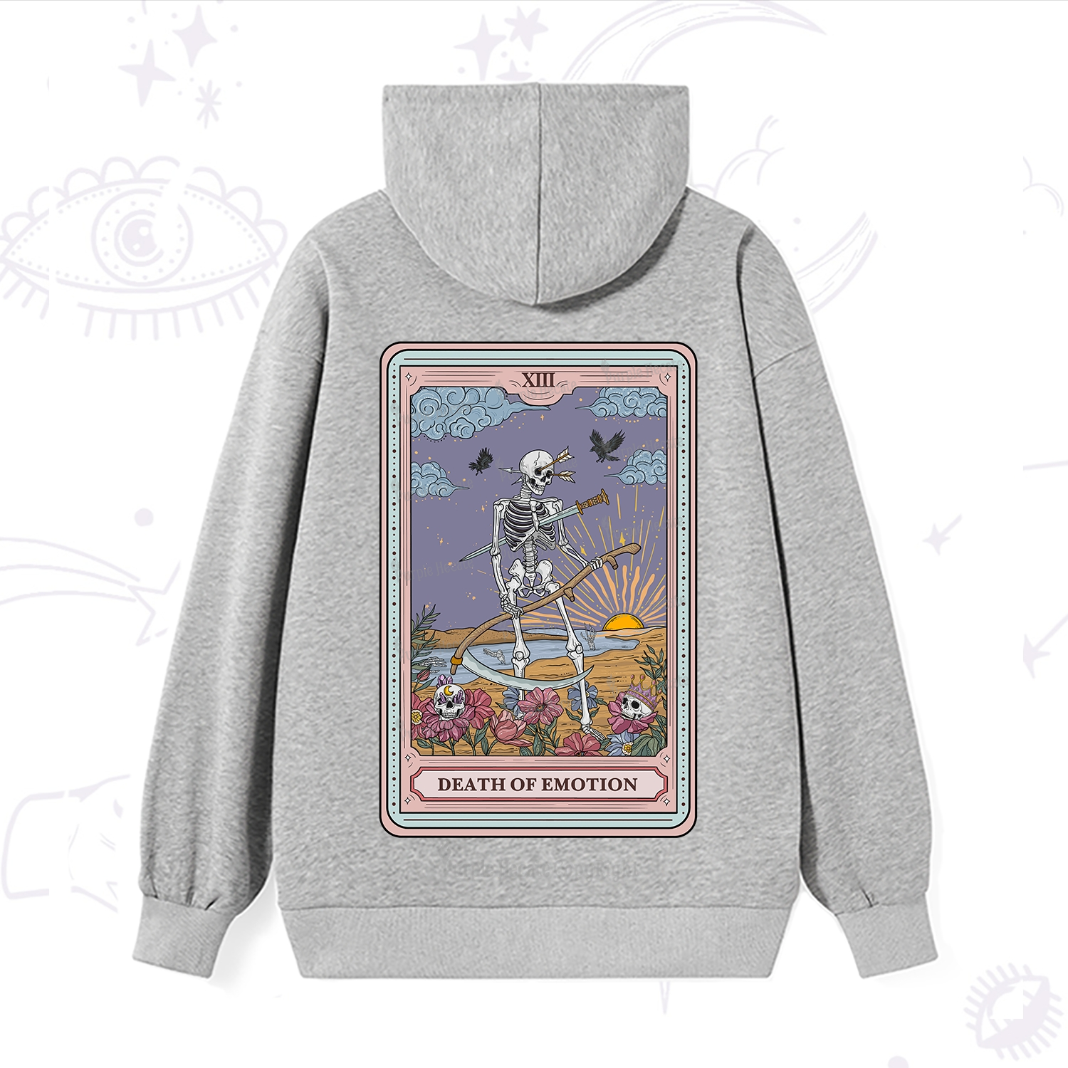 Purplehecate The Death Of Emotion Tarot Hoodie