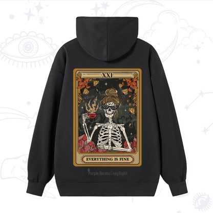 Purplehecate The Everything Fine Tarot Hoodie