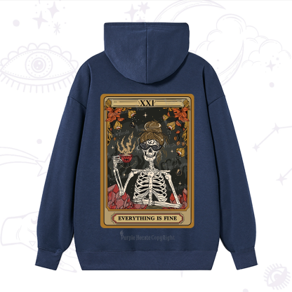 Purplehecate The Everything Fine Tarot Hoodie