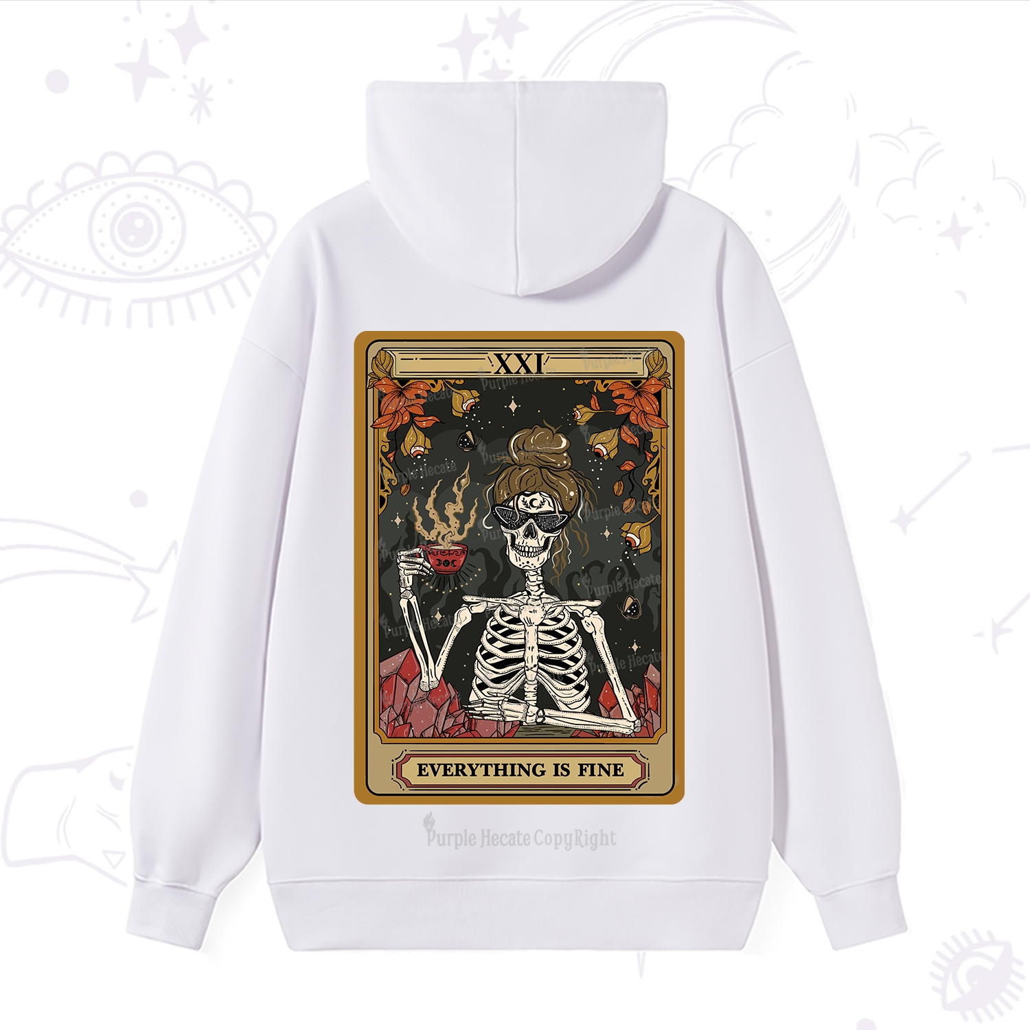 Purplehecate The Everything Fine Tarot Hoodie