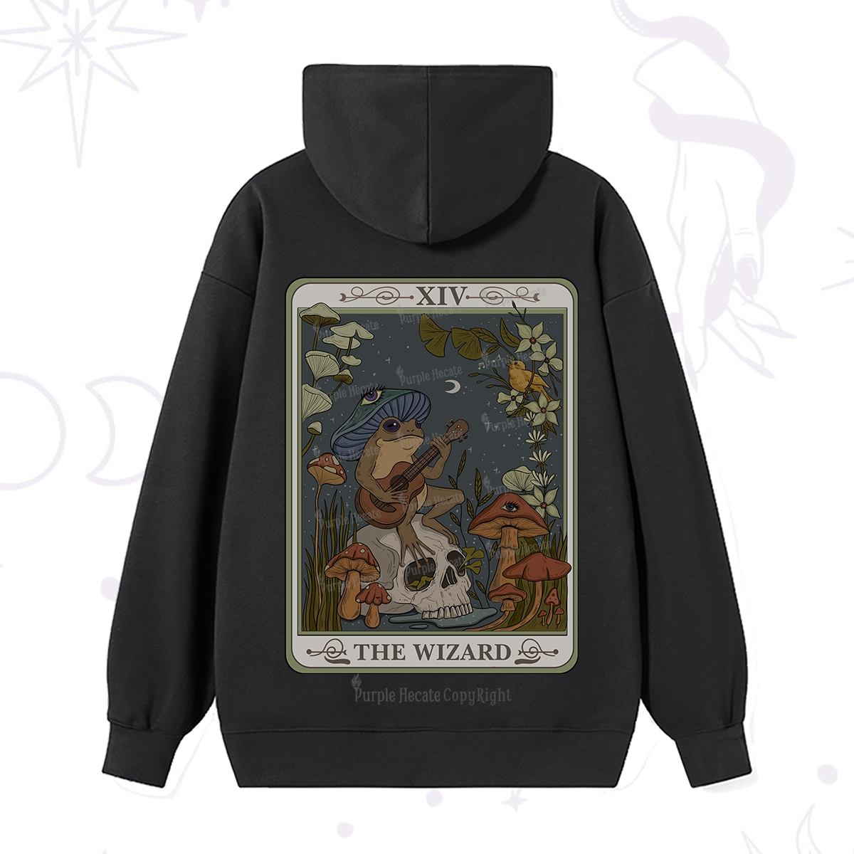 Purplehecate The Wizard Tarot Hoodie