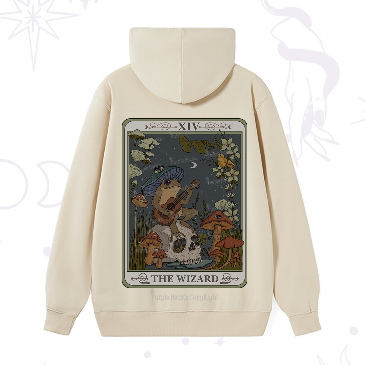Purplehecate The Wizard Tarot Hoodie