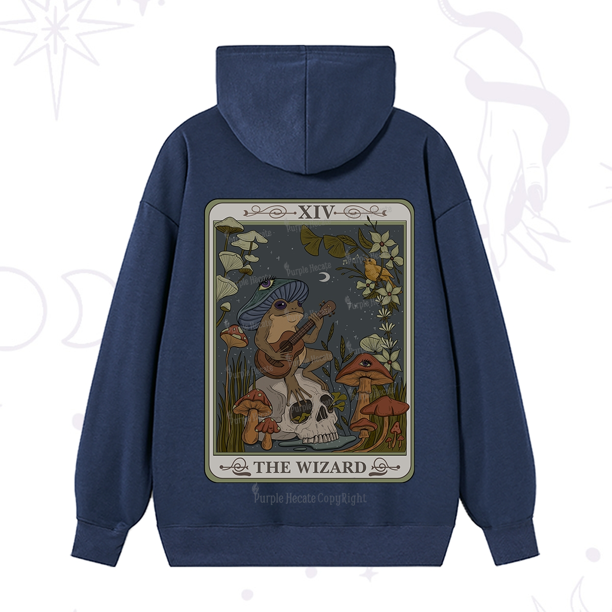 Purplehecate The Wizard Tarot Hoodie