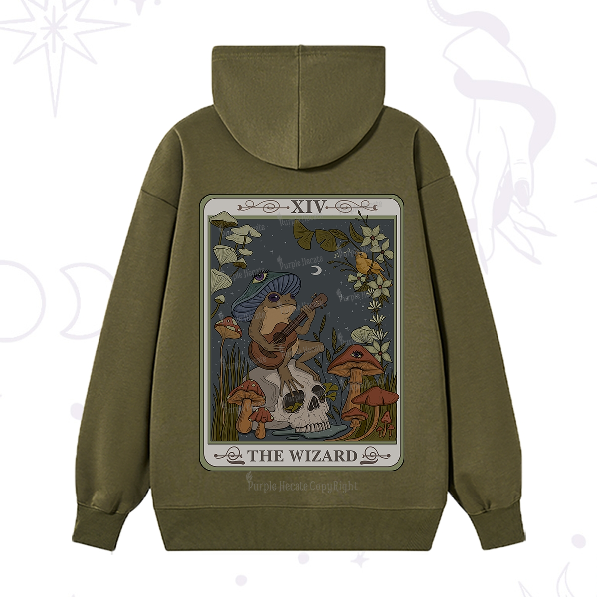 Purplehecate The Wizard Tarot Hoodie