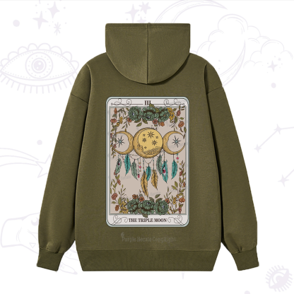 Purplehecate The Triple Moon Tarot Card Hoodie