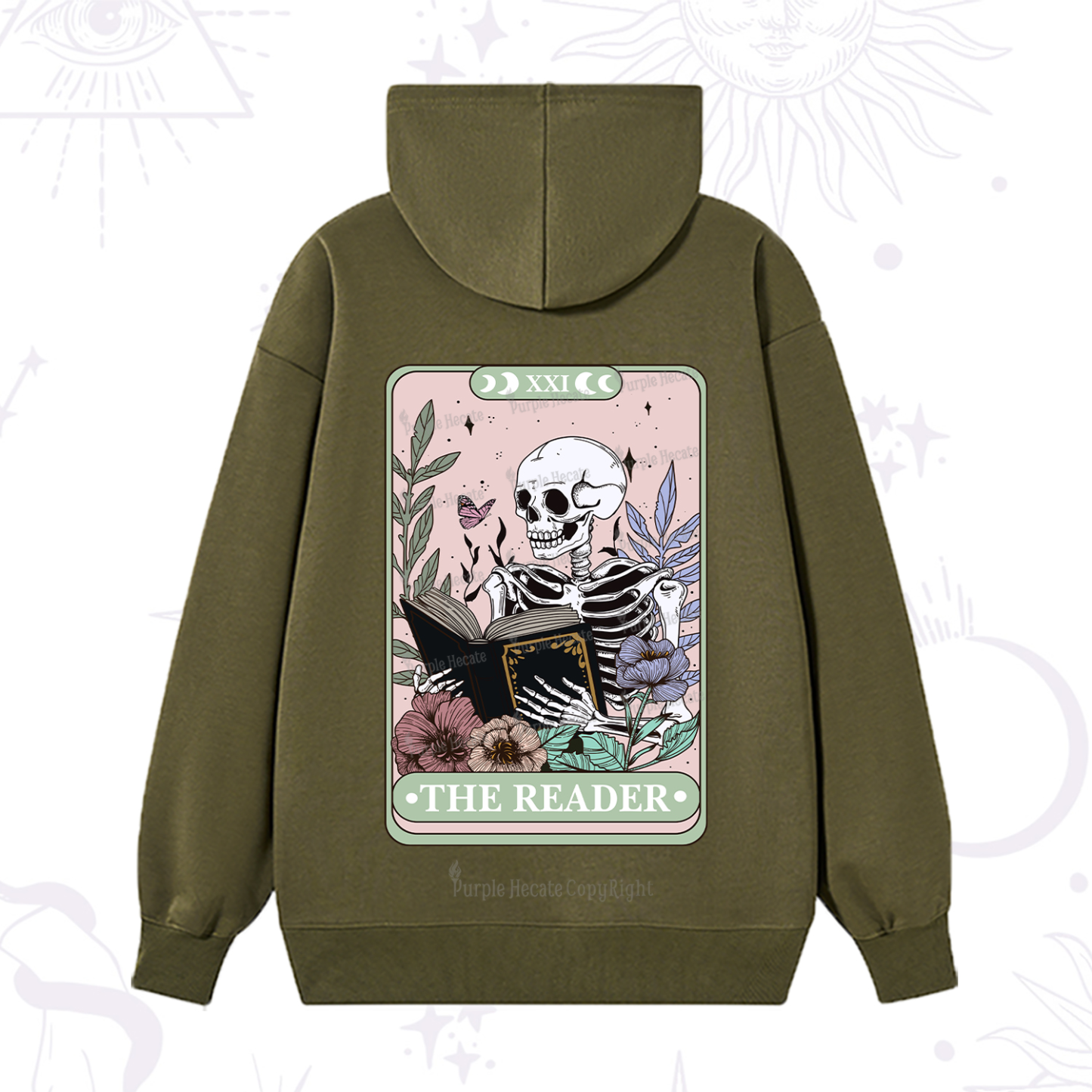 Purplehecate The Reader's Tarot Hoodie