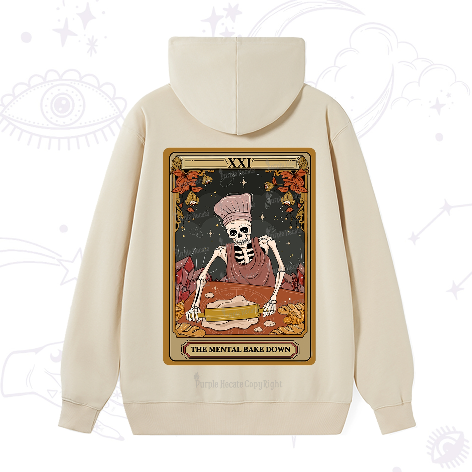 Purplehecate The Mental Bake Down Tarot Hoodie