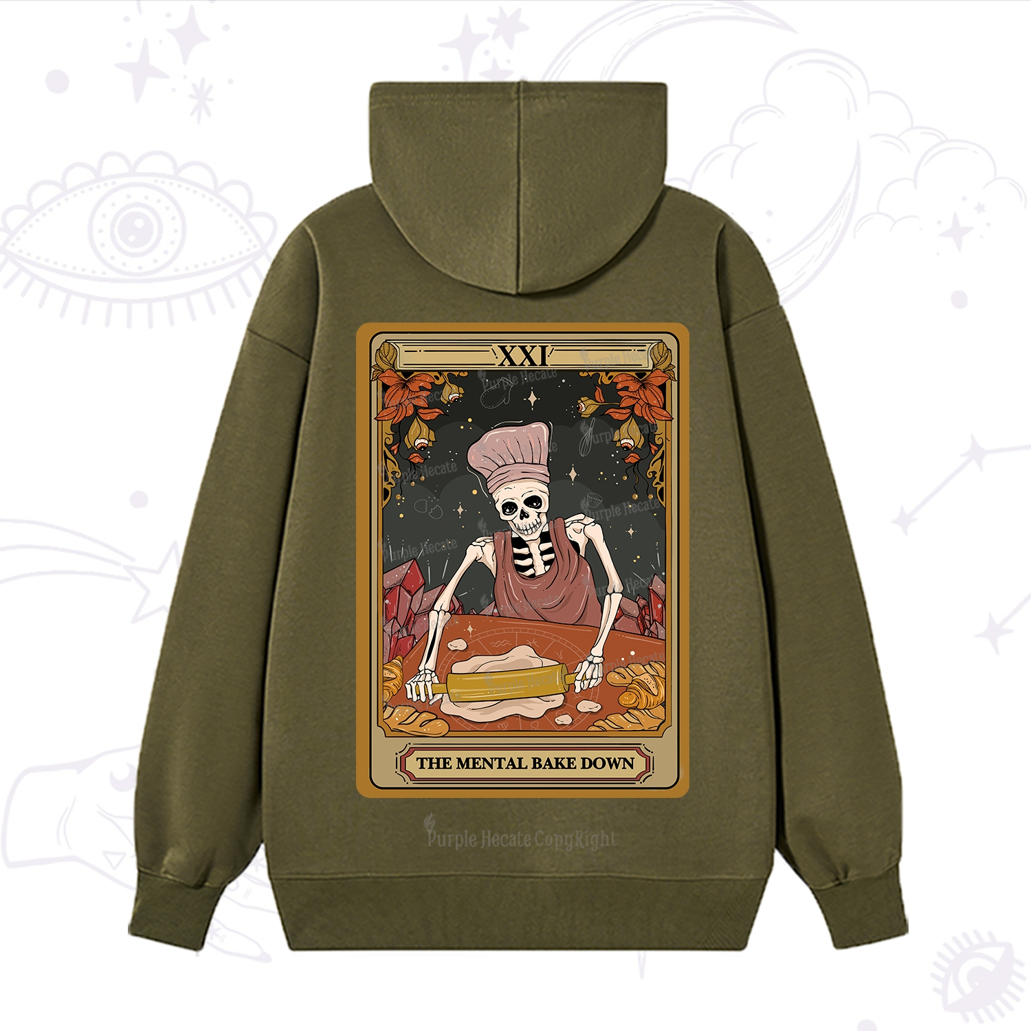 Purplehecate The Mental Bake Down Tarot Hoodie