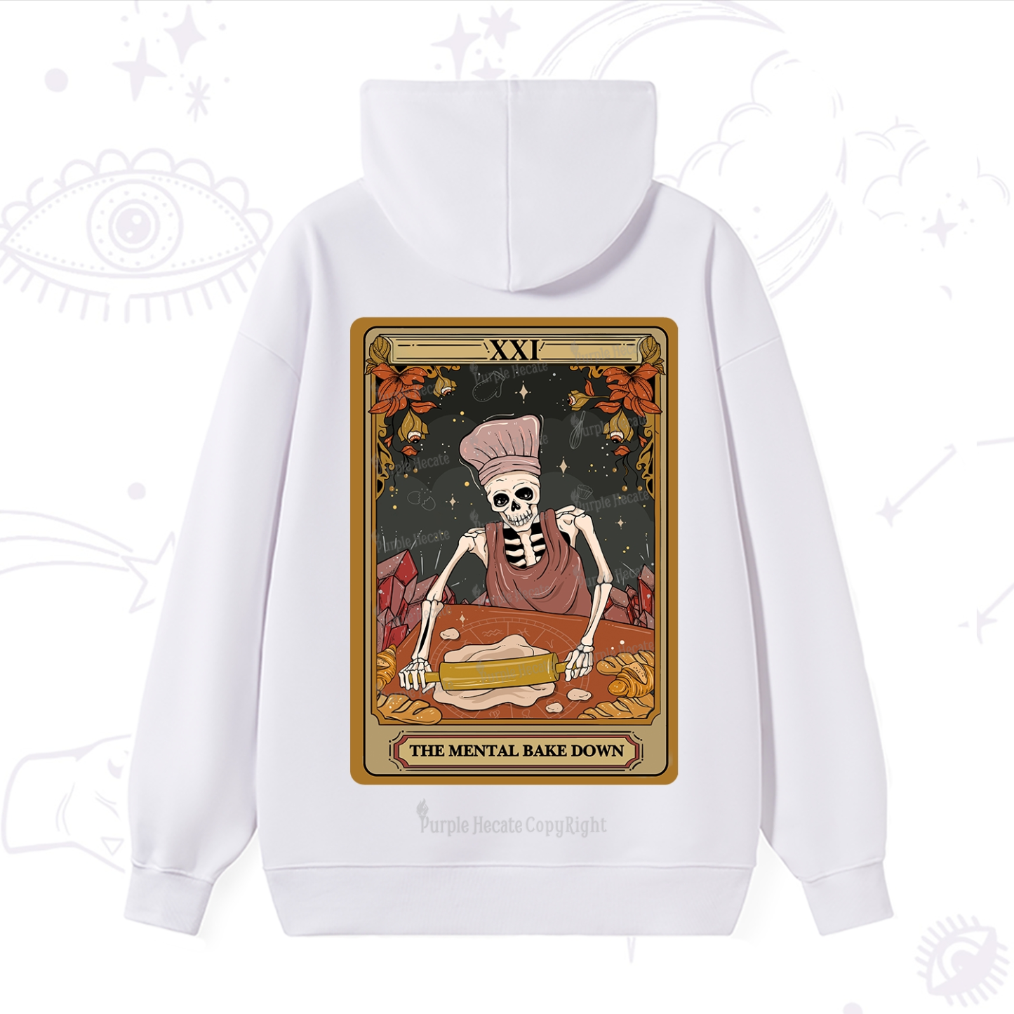 Purplehecate The Mental Bake Down Tarot Hoodie