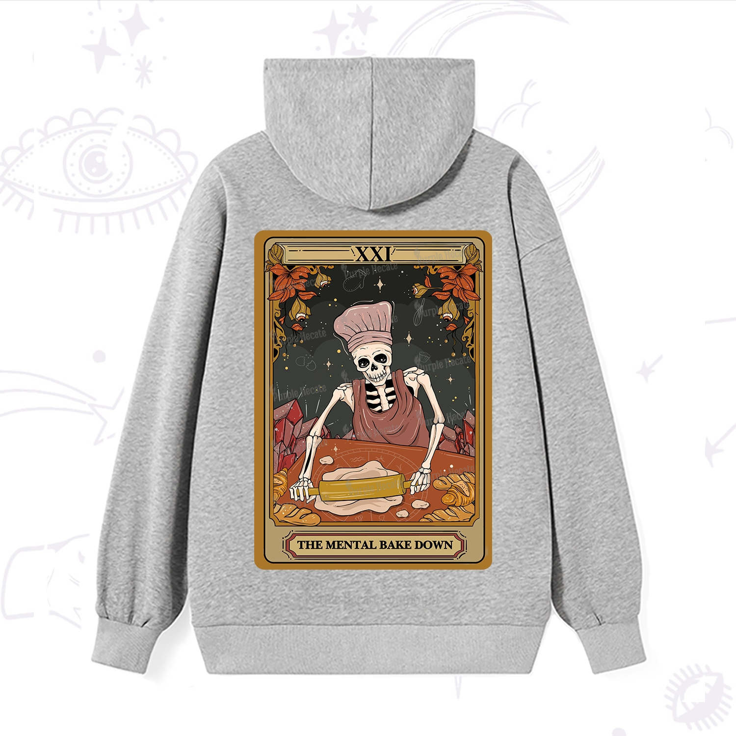 Purplehecate The Mental Bake Down Tarot Hoodie