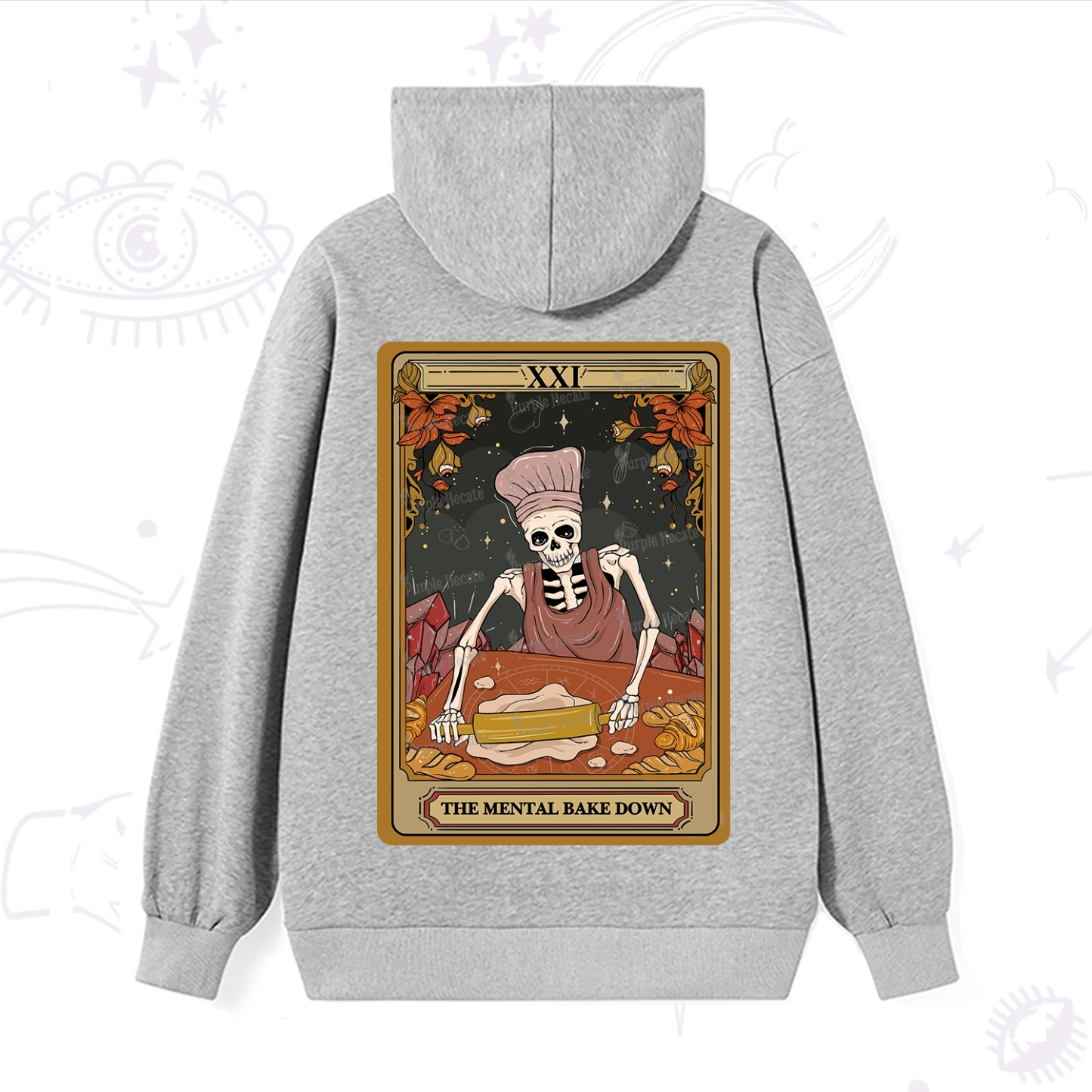 Purplehecate The Mental Bake Down Tarot Hoodie