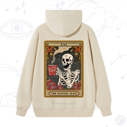 Purplehecate The Stating Alive Tarot Card Hoodie