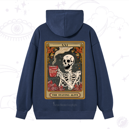 Purplehecate The Stating Alive Tarot Card Hoodie