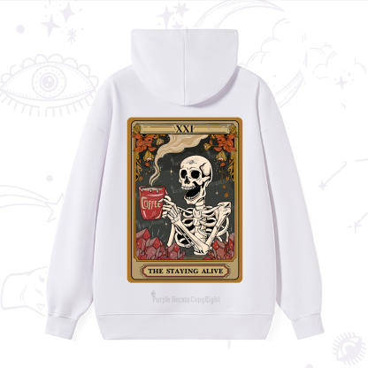 Purplehecate The Stating Alive Tarot Card Hoodie