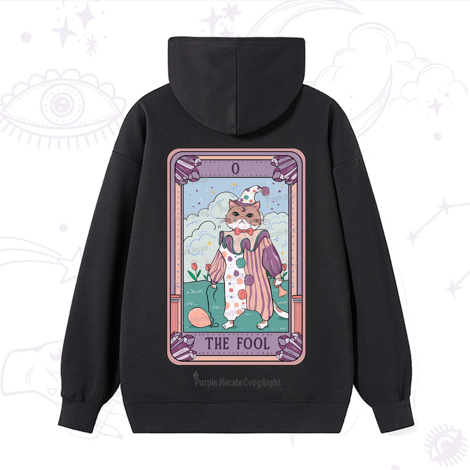 Purplehecate The Fool Tarot Card Hoodie