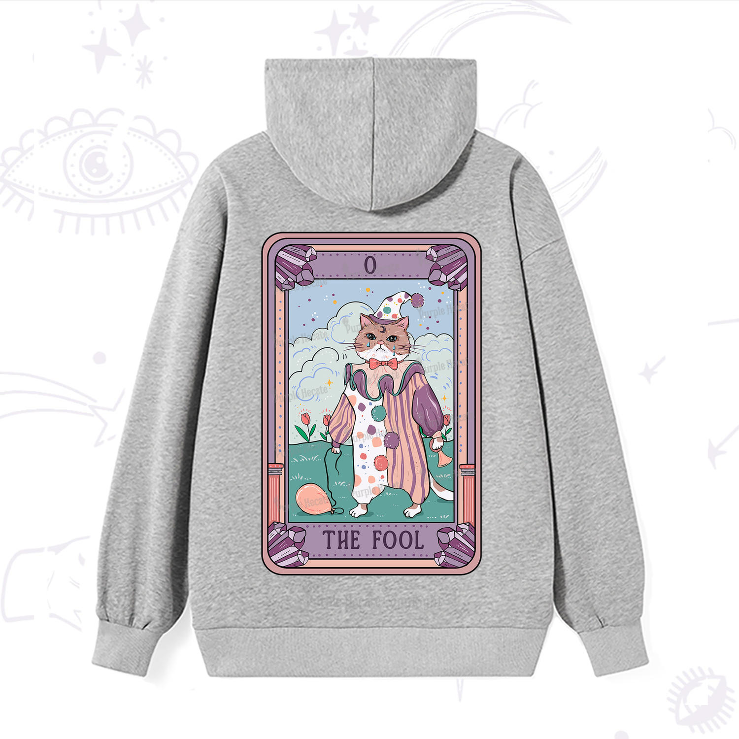 Purplehecate The Fool Tarot Card Hoodie
