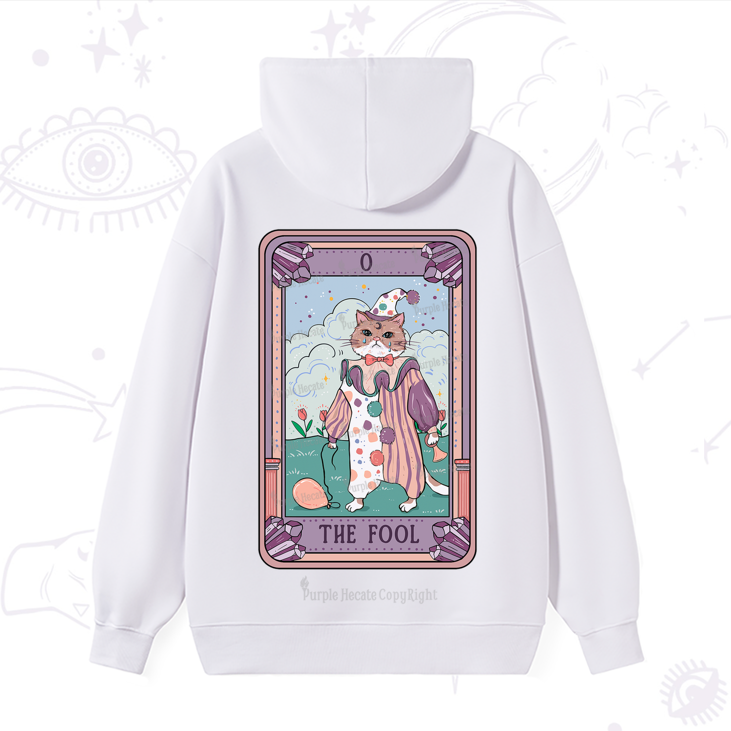 Purplehecate The Fool Tarot Card Hoodie