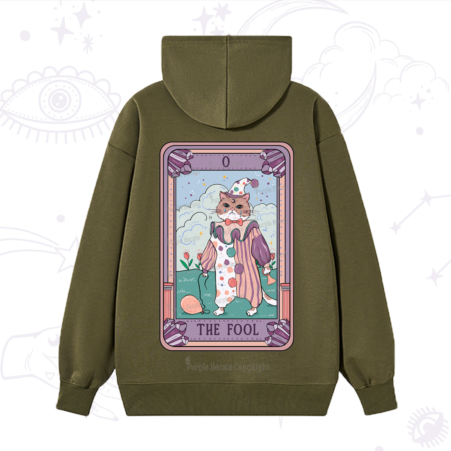 Purplehecate The Fool Tarot Card Hoodie