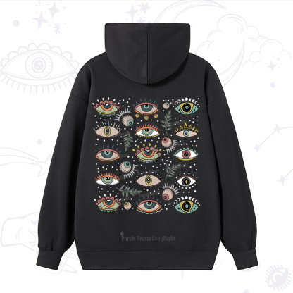 Purplehecate Evil Eye Array Hoodie