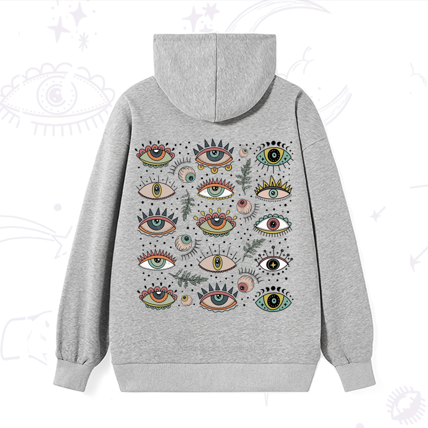 Purplehecate Evil Eye Array Hoodie