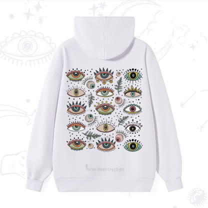 Purplehecate Evil Eye Array Hoodie