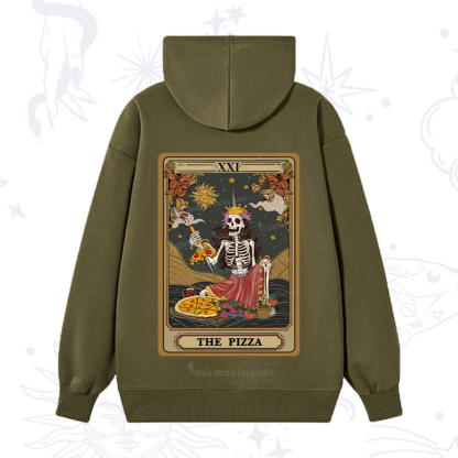 Purplehecate The Pizza Tarot Card Hoodie