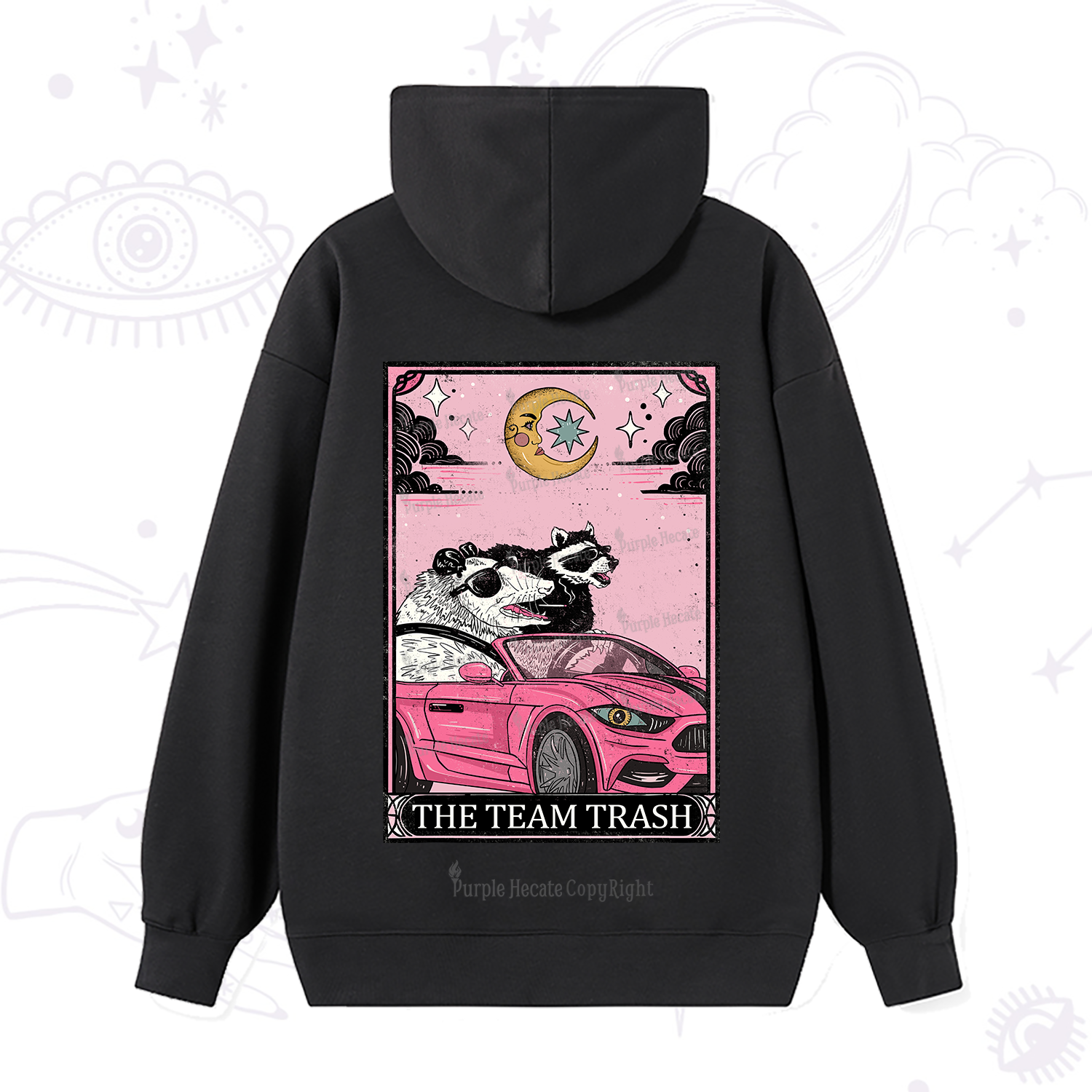 Purplehecate The Team Trash Tarot Card Hoodie
