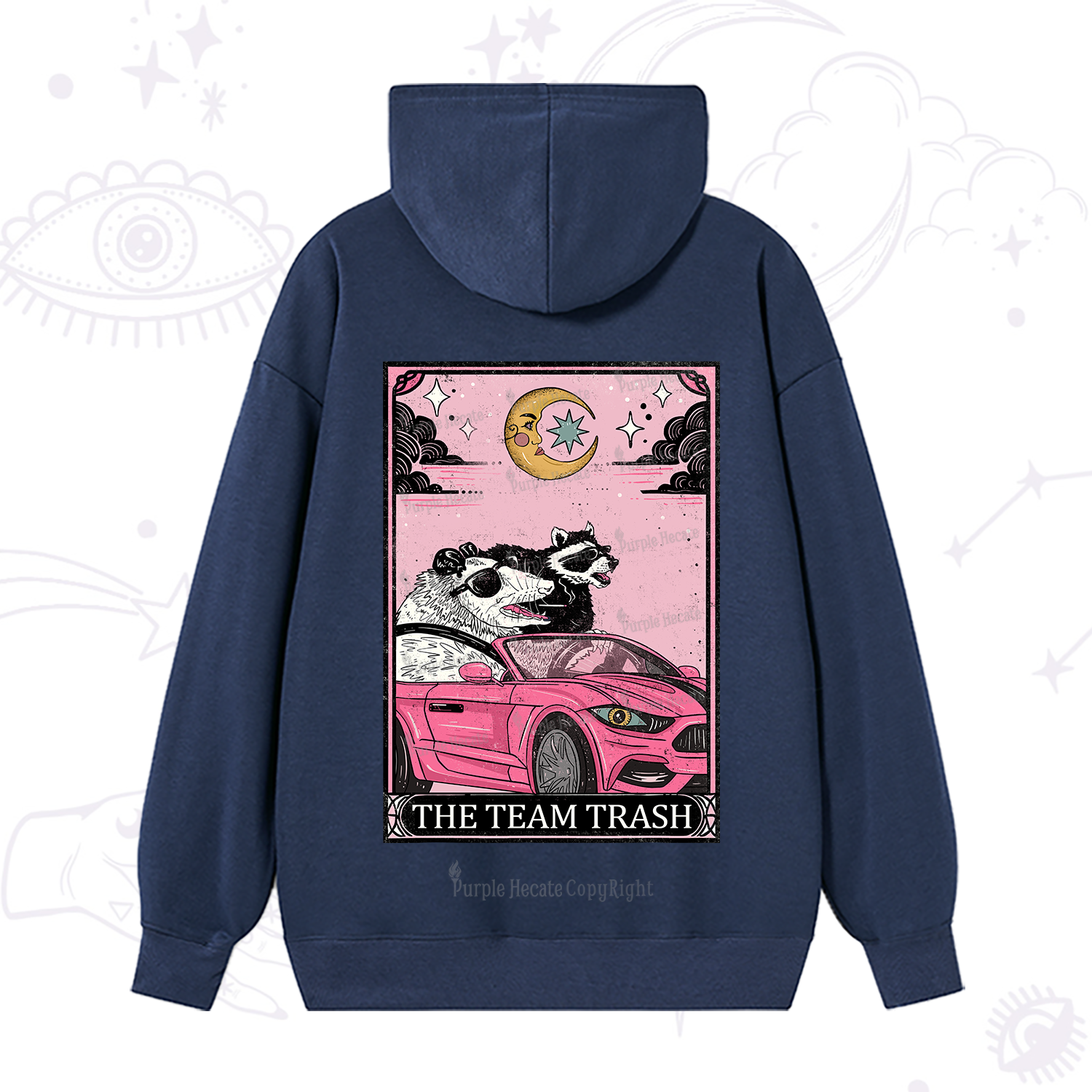 Purplehecate The Team Trash Tarot Card Hoodie