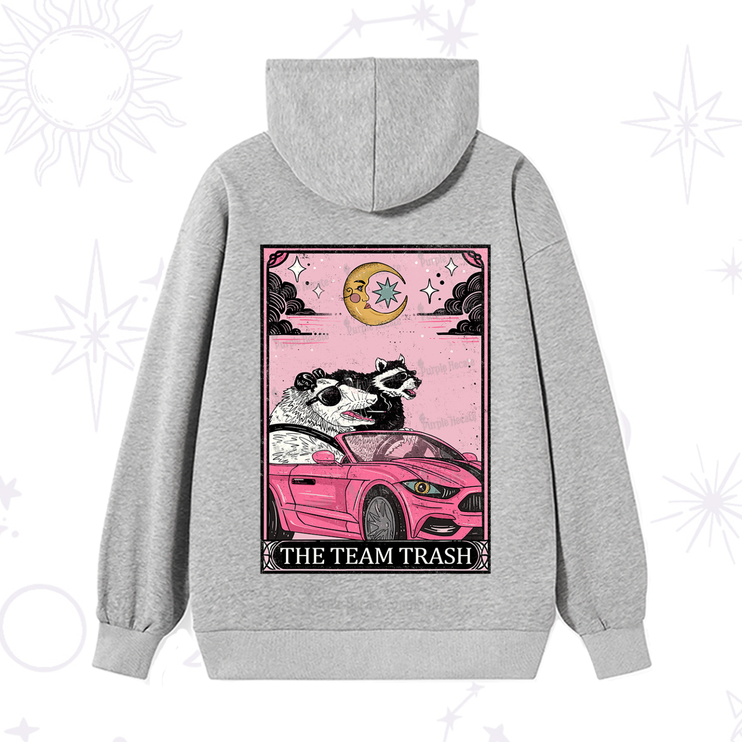 Purplehecate The Team Trash Tarot Card Hoodie