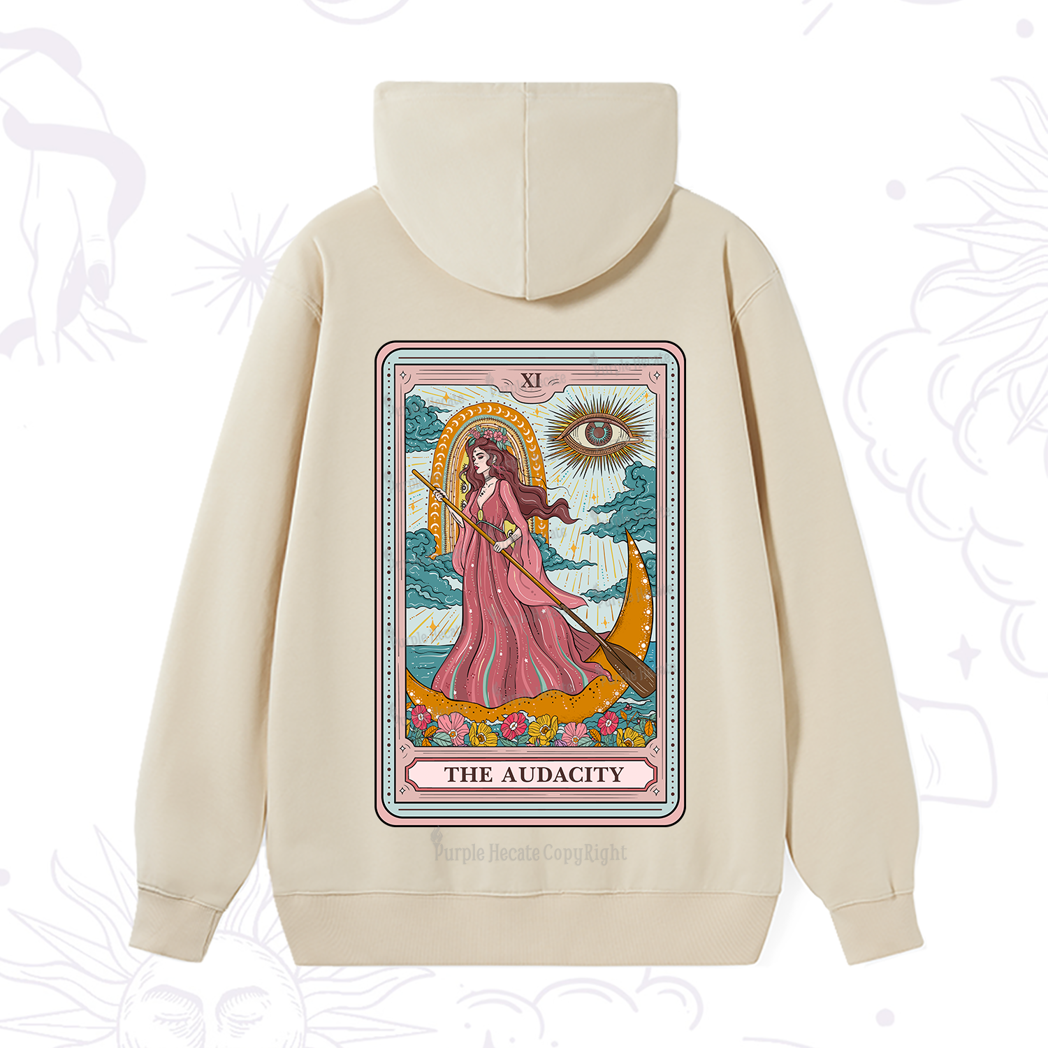 Purplehecate The Audacity Goddess Tarot Hoodie