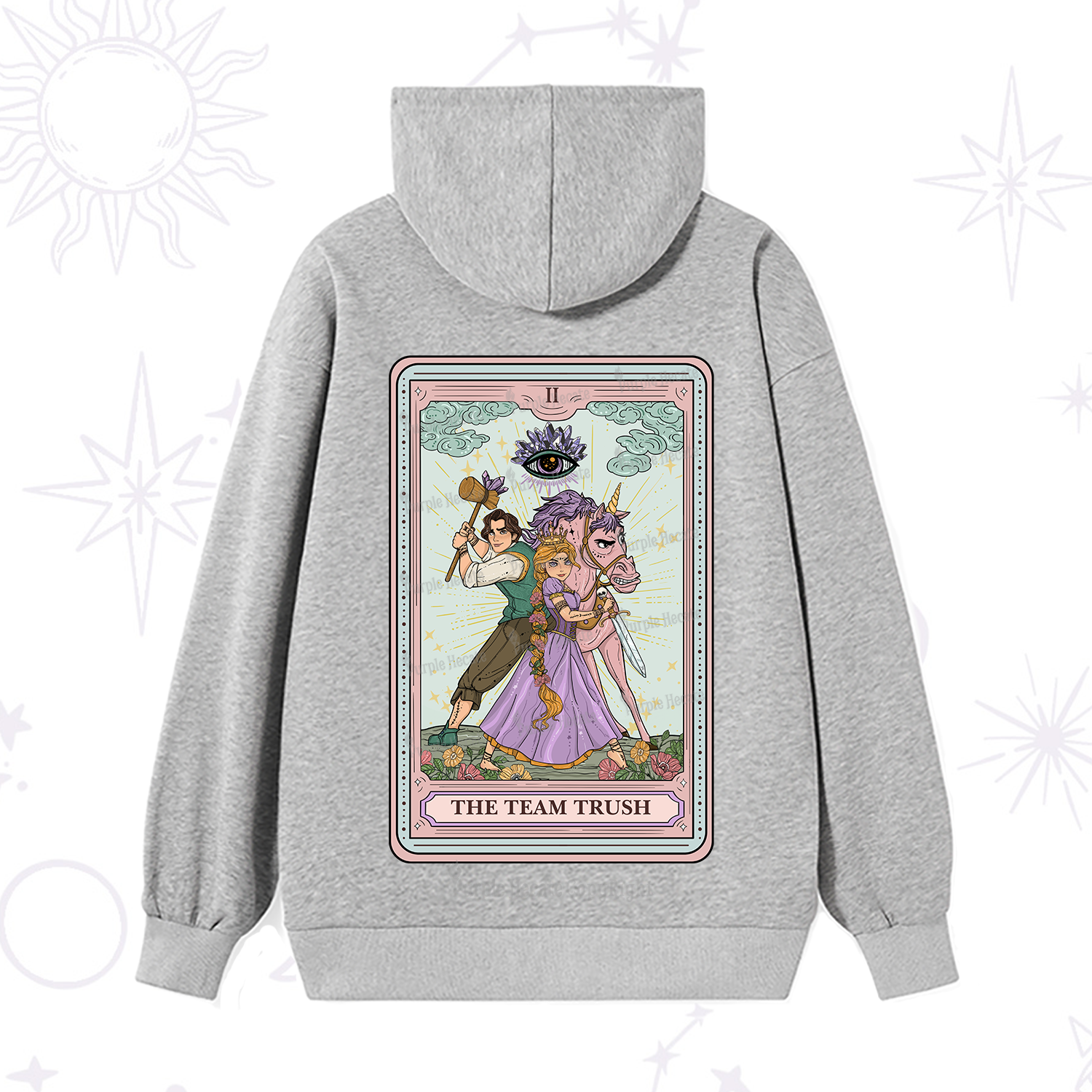 Purplehecate The Team Trush Tarot Card Hoodie