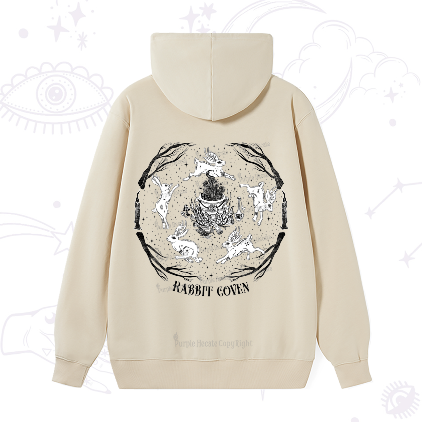 Purplehecate Rabbit Coven Hoodie
