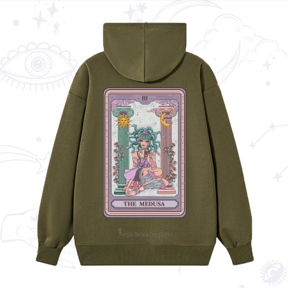 Purplehecate The Fashionable Medusa Tarot Card Hoodie