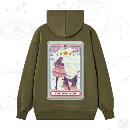 Purplehecate The Fashionable Dog Mom Tarot Card Hoodie