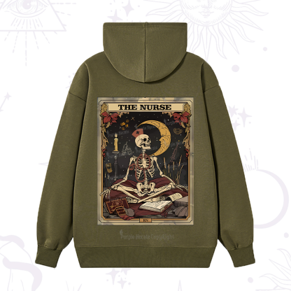 Purplehecate The Nurse Tarot Card Hoodie