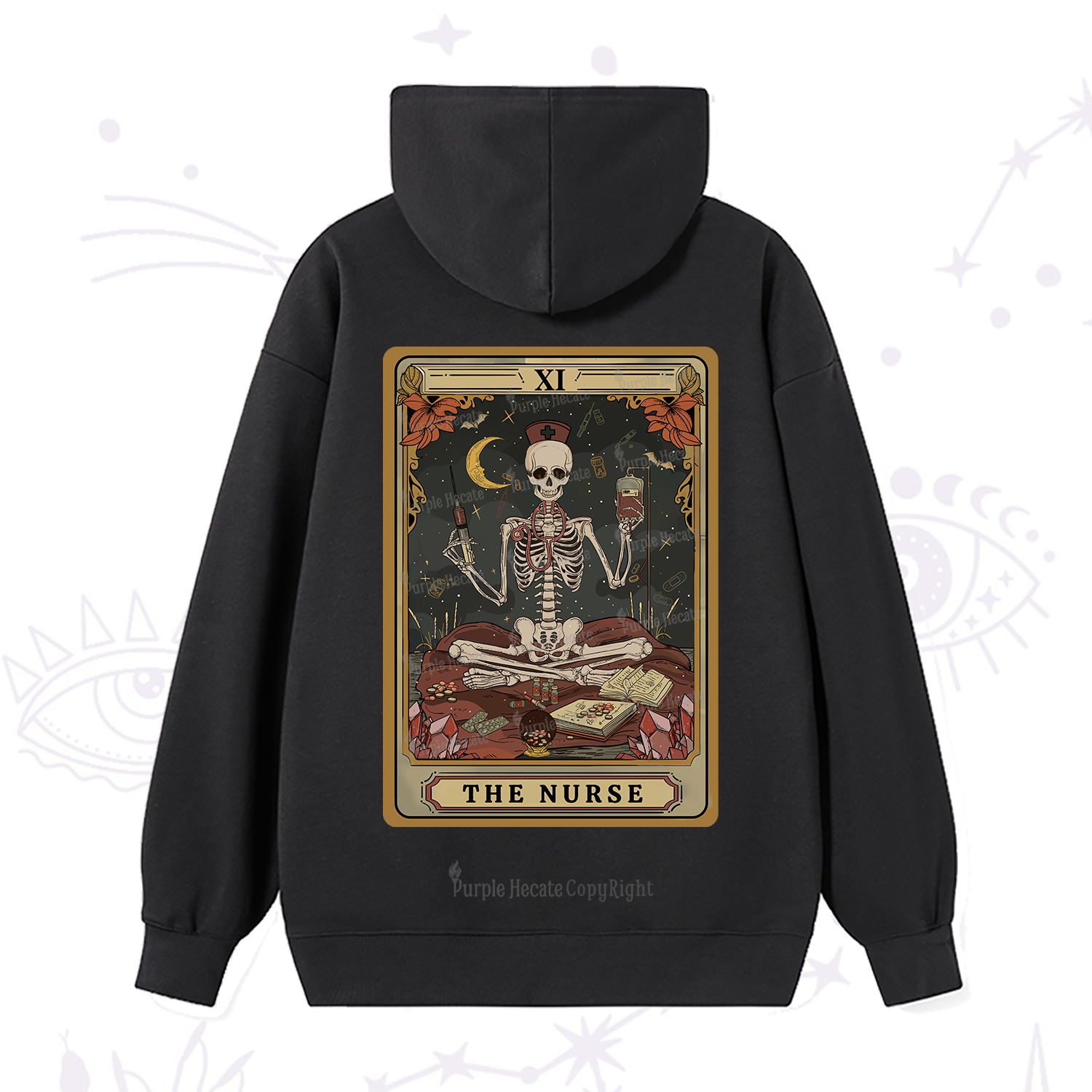 Purplehecate The Nurse Tarot Hoodie