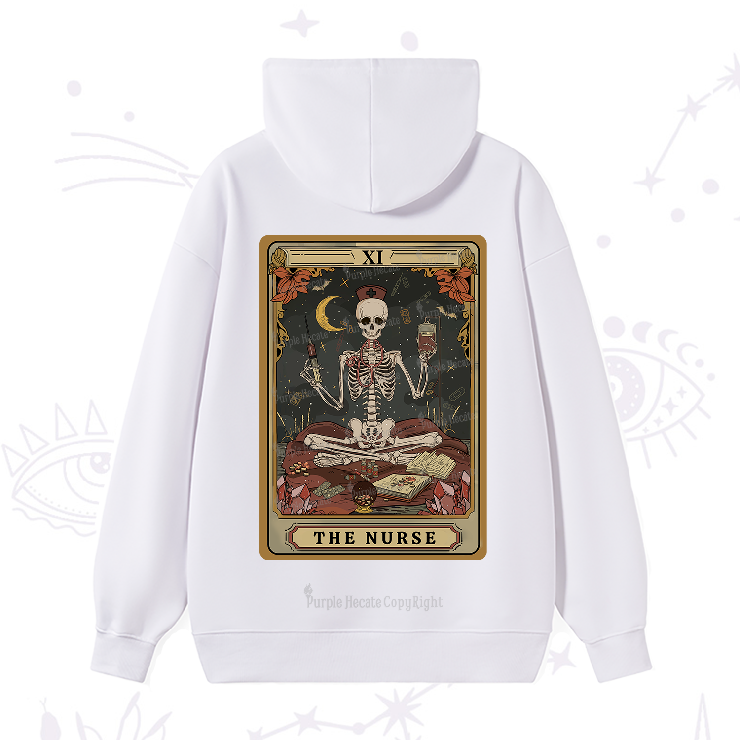 Purplehecate The Nurse Tarot Hoodie
