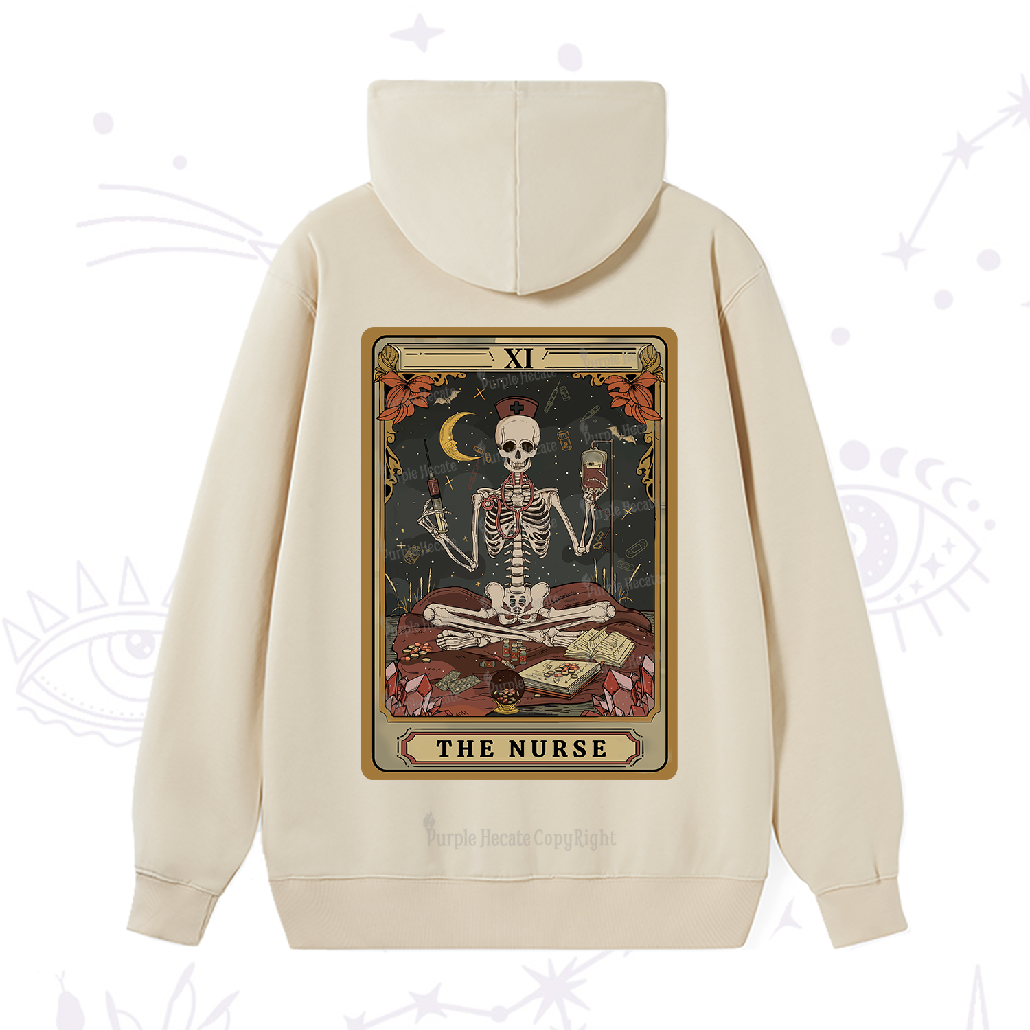 Purplehecate The Nurse Tarot Hoodie