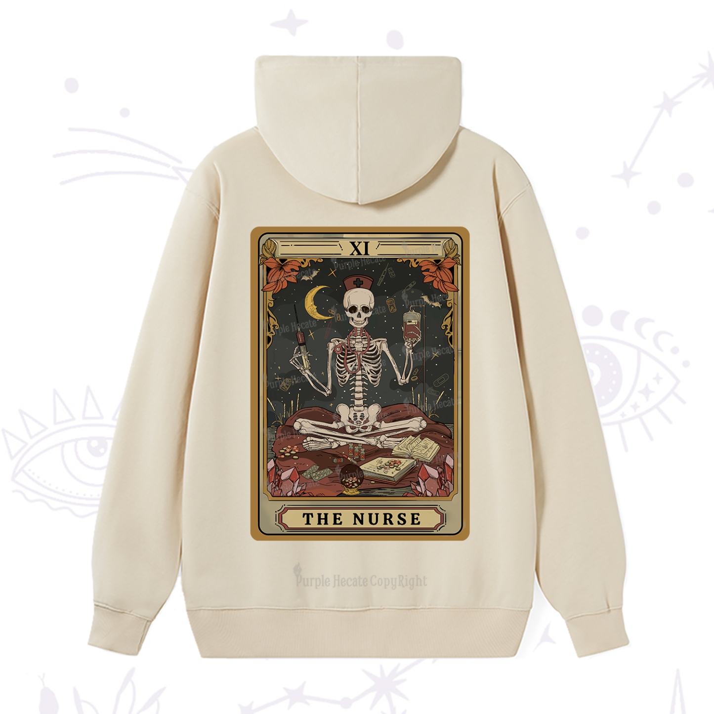 Purplehecate The Nurse Tarot Hoodie