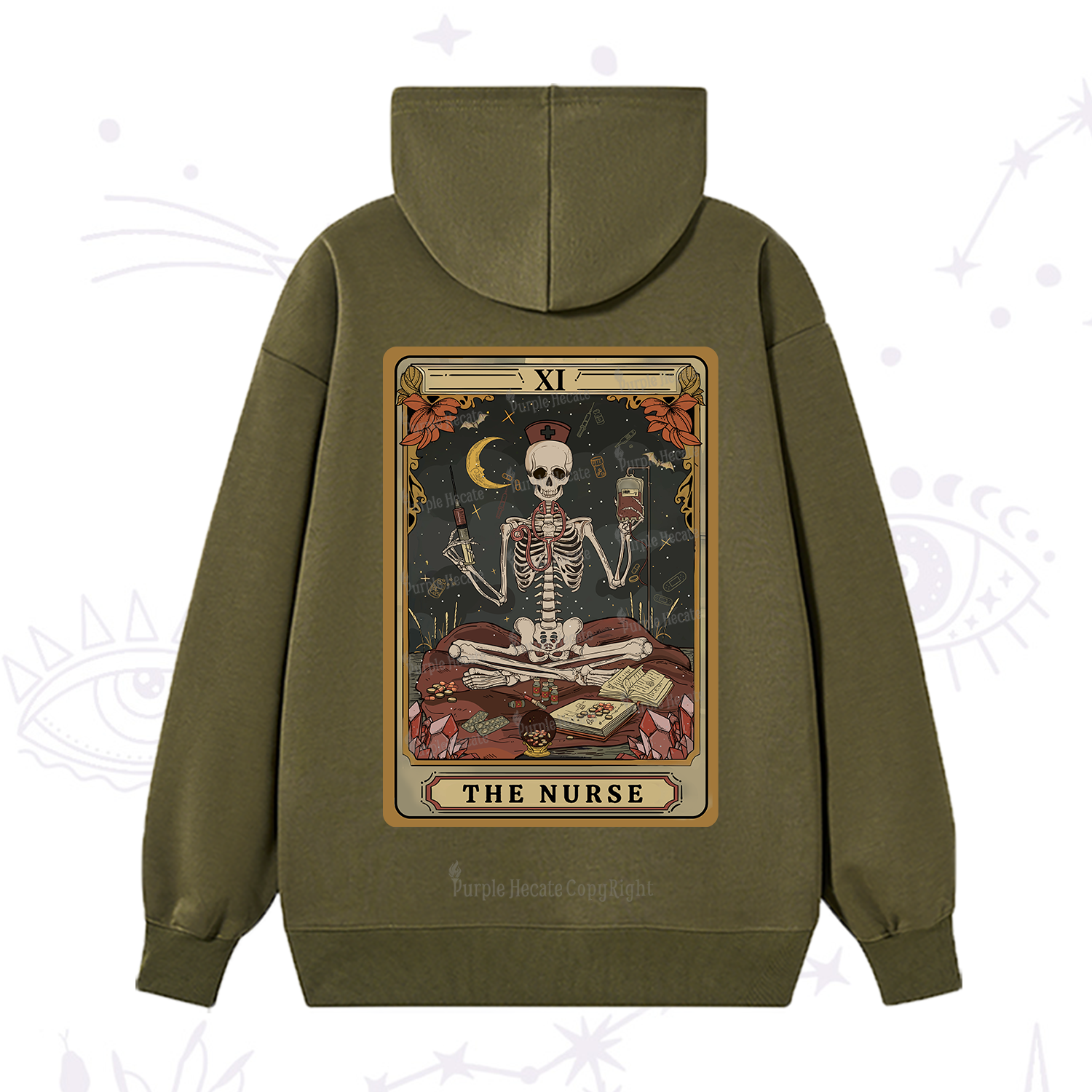 Purplehecate The Nurse Tarot Hoodie