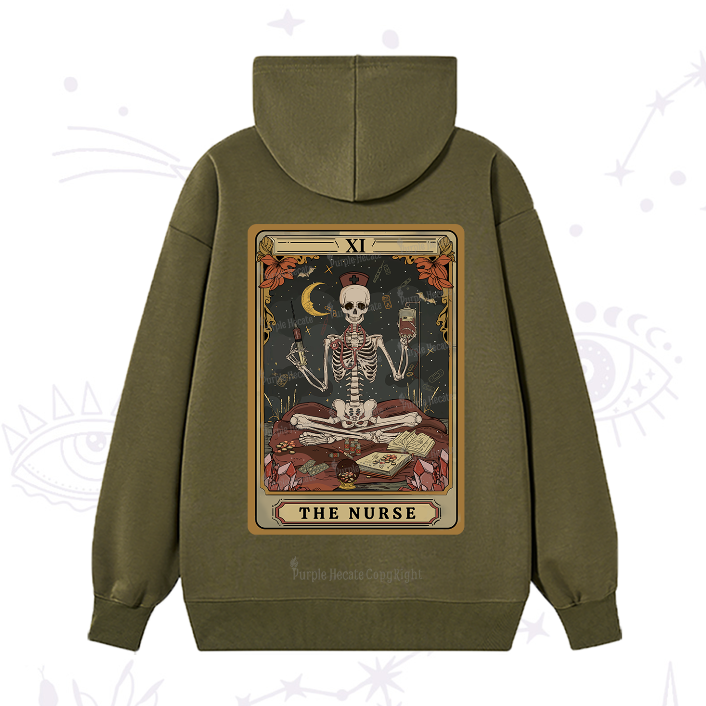 Purplehecate The Nurse Tarot Hoodie